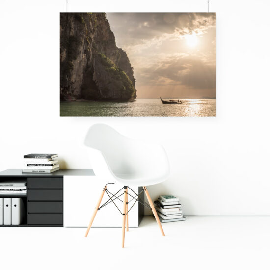 Wandbild: Longboat Thailand