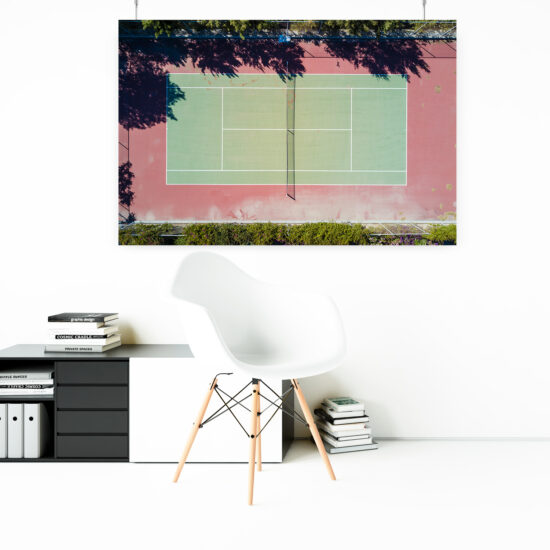 Wandbild: Tennisplatz