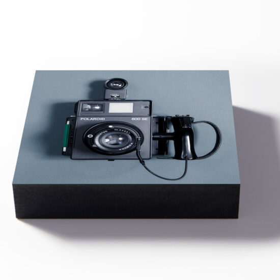 Holzbild Polaroid 600SE taubenblau – Bild 4