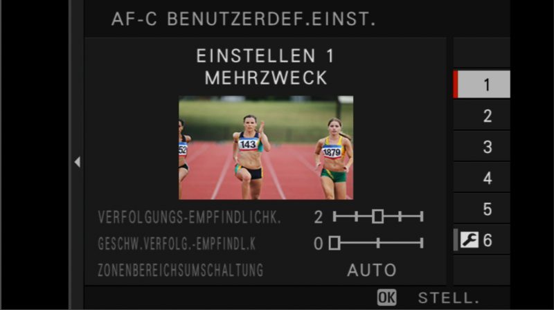 Videotraining Fujifilm X-H1 Einstellungen 6 Fujifilm X-H1 Einstellungen AF-C