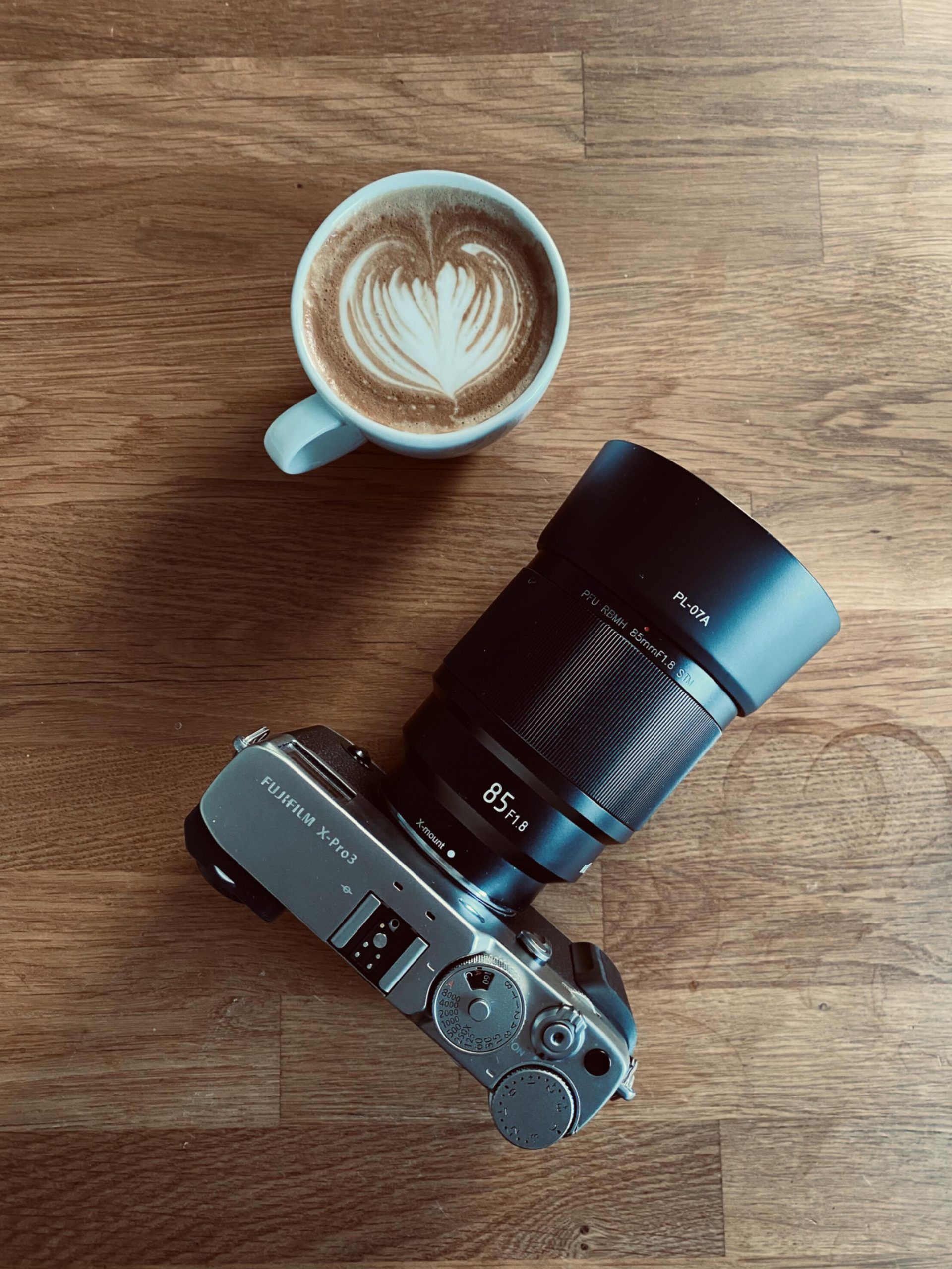 Preparing coffee in the photography studio