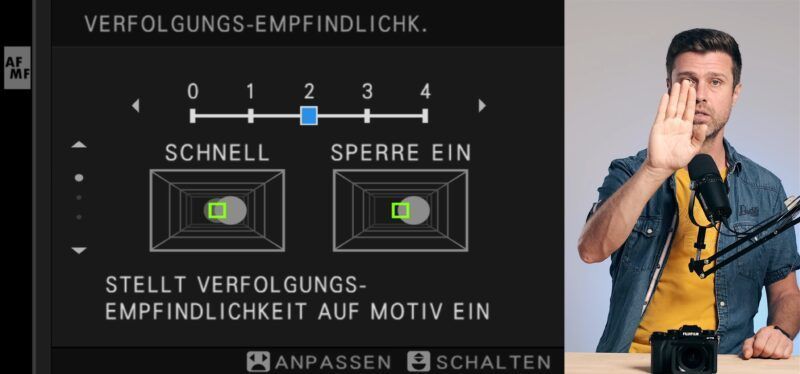 Fujifilm Einstellungen Kurs 14 Fujifilm Menu Erklärung AF-C 06