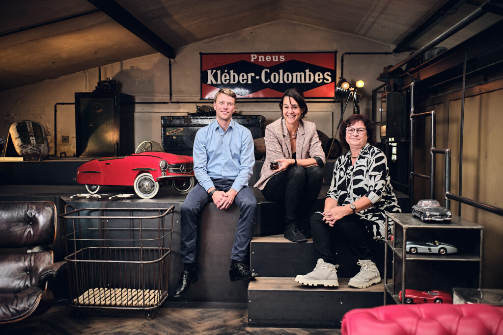 Gruppenbild während eines Reportagejobs.