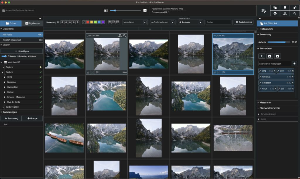 Excire Foto 2024: die Bilder-find Maschine 1