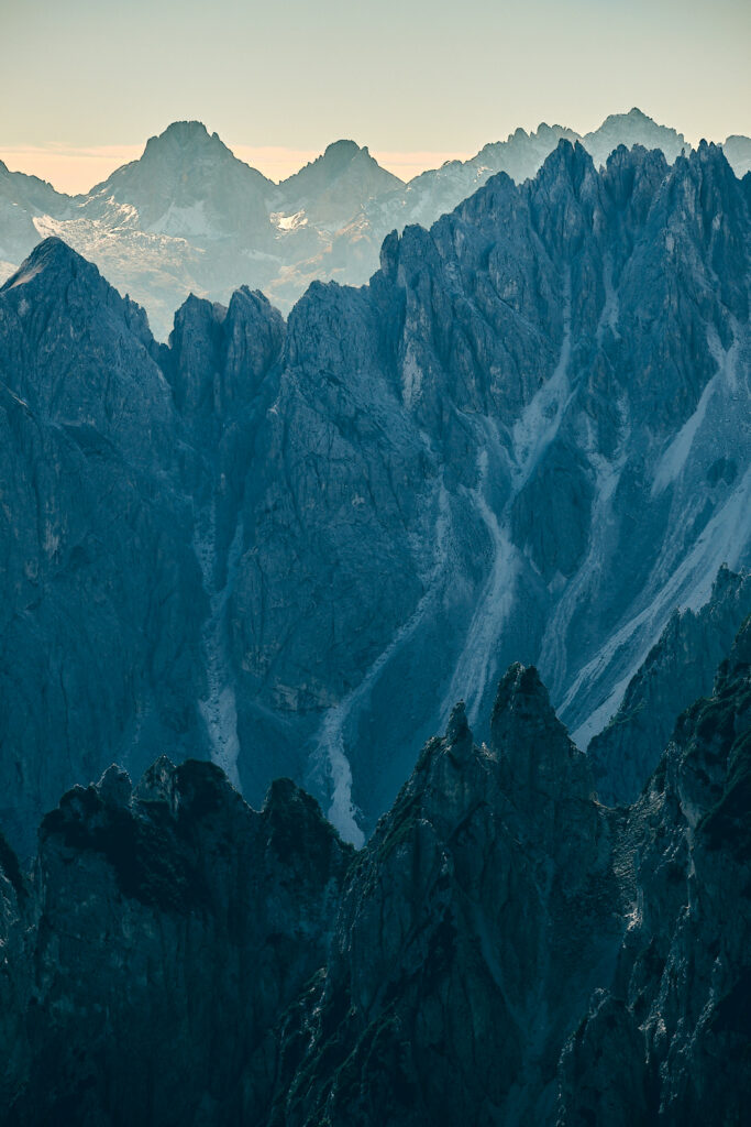 Berge mit Teleobjektiv von Fujifilm