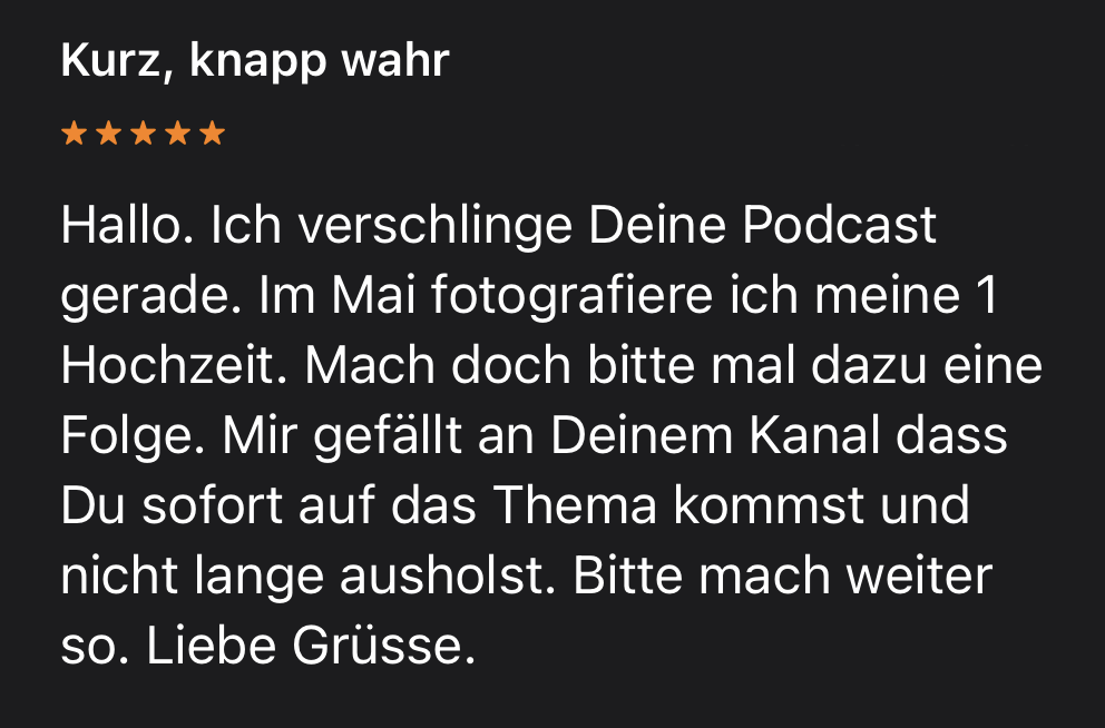 Coffee and Cameras der Fotografie Podcast 10