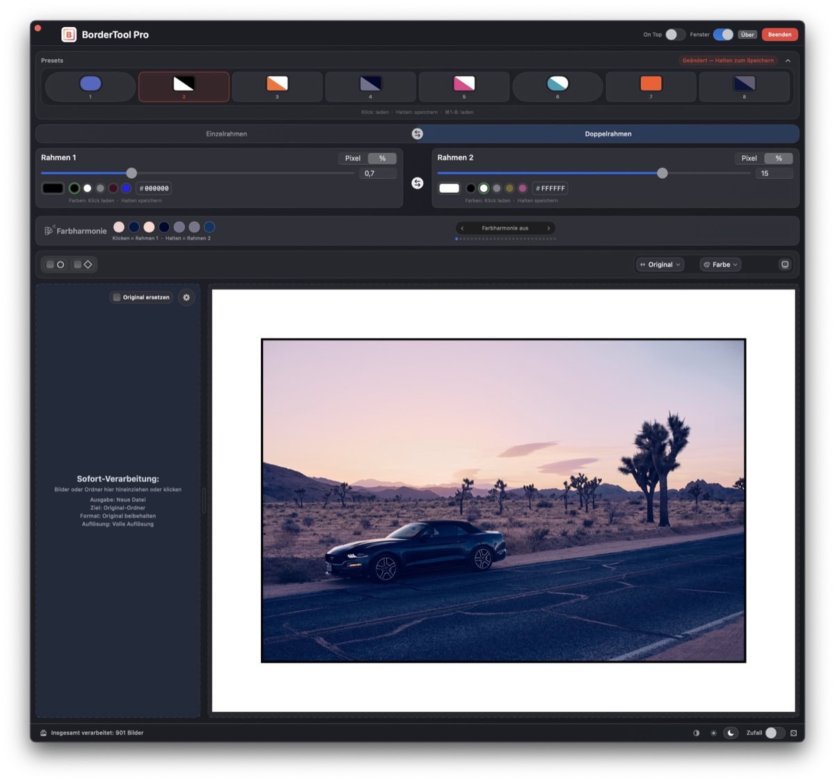 BorderTool Pro Dark Mode